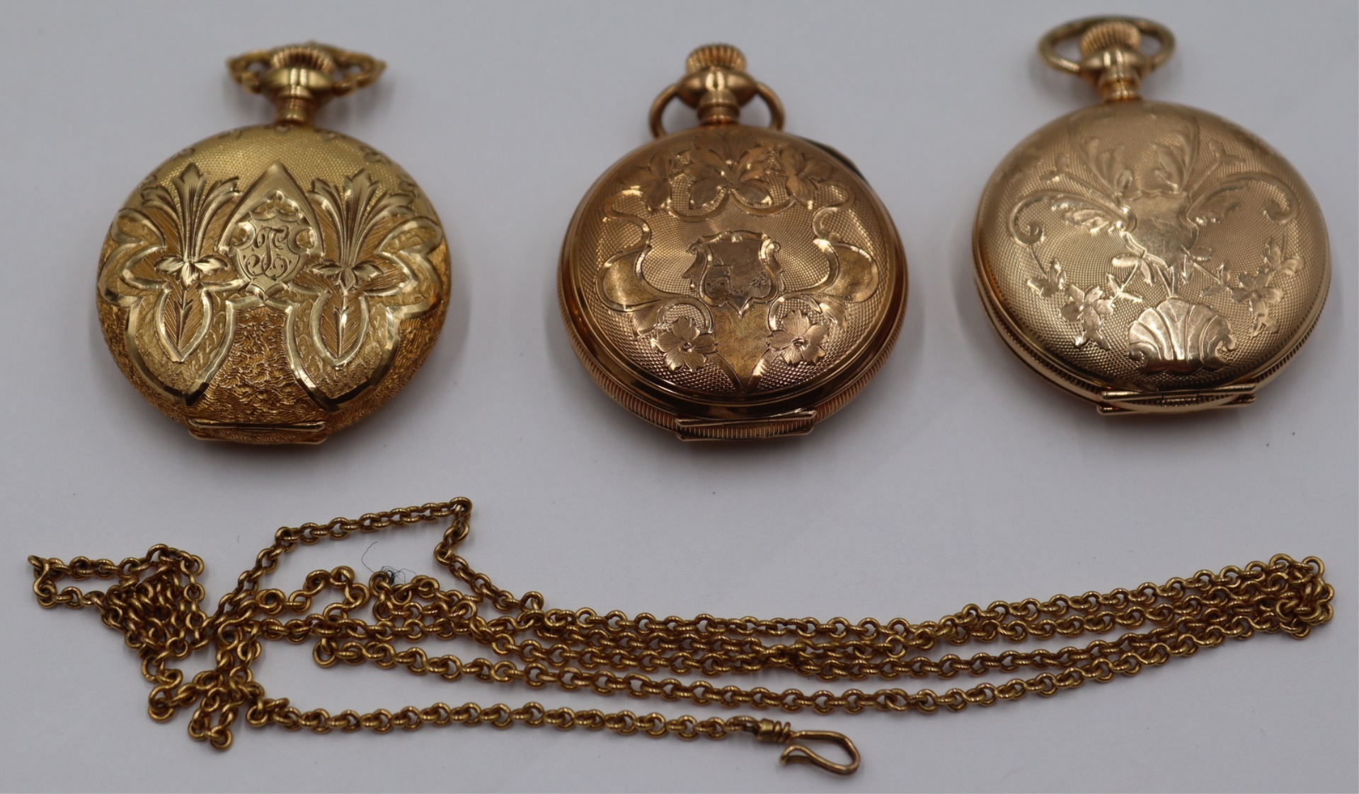JEWELRY. (3) 14KT GOLD LADIES