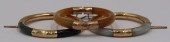 JEWELRY. (3) 14KT GOLD MOUNTED