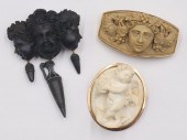 JEWELRY. (3) HIGH RELIEF CARVE