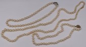 JEWELRY. (3) INDIVIDUAL STRAND