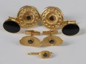 JEWELRY. (3) PAIR OF 14KT GOLD
