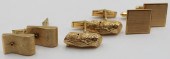 JEWELRY. (3) PAIR OF 14KT GOLD