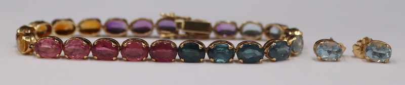 JEWELRY. 3 PC. 14KT GOLD AND
