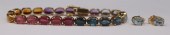 JEWELRY. 3 PC. 14KT GOLD AND C