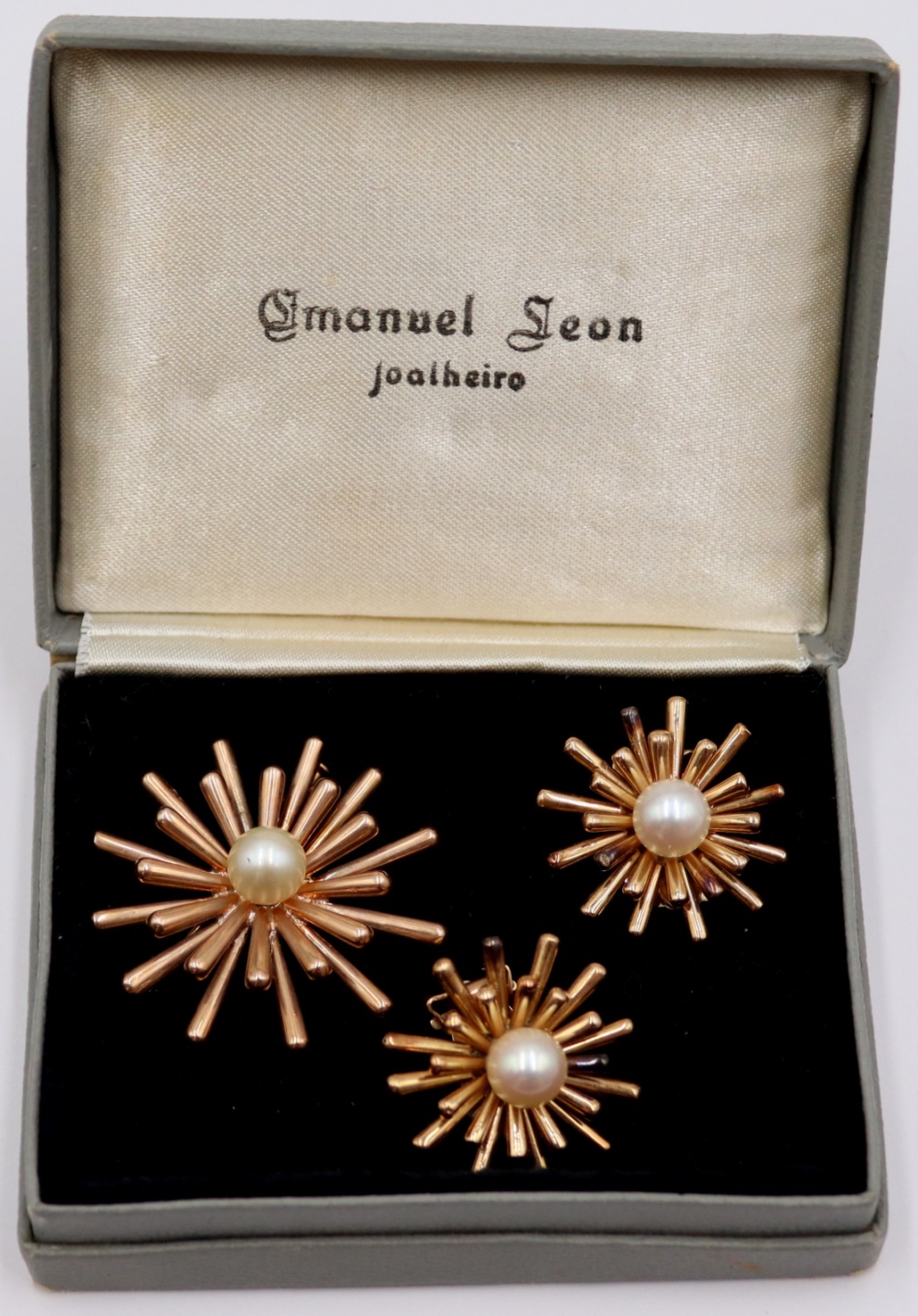 JEWELRY. 3 PC. 18KT GOLD AND