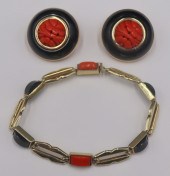 JEWELRY. 3 PC. ART DECO STYLE