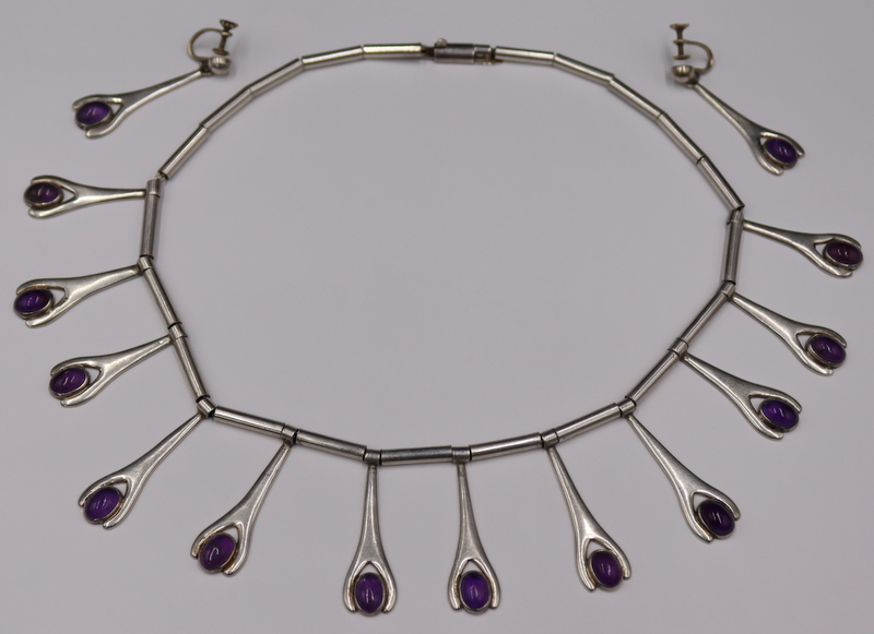 JEWELRY. 3 PC. SIGNED MEXICAN