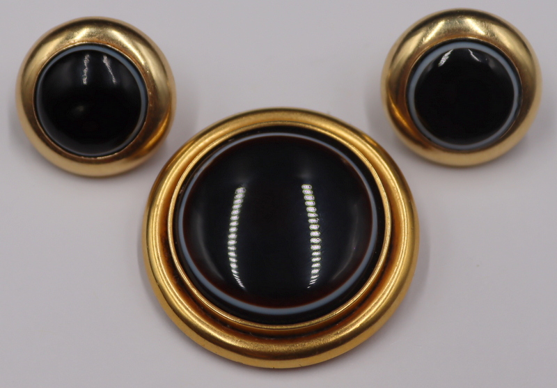 JEWELRY. (3) PCS 14KT GOLD AND