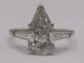 JEWELRY. 3.32 CT PEAR-SHAPED D