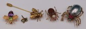 JEWELRY. (4) ASSORTED 14KT GOL