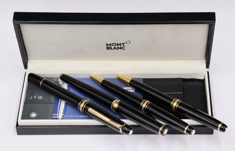 JEWELRY. (4) ASSORTED MONTBLANC