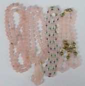 JEWELRY. (4) ASSORTED ROSE QUA