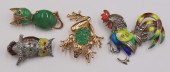 JEWELRY. (4) GOLD AND SILVER A