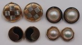 JEWELRY. (4) PAIR OF 14KT GOLD