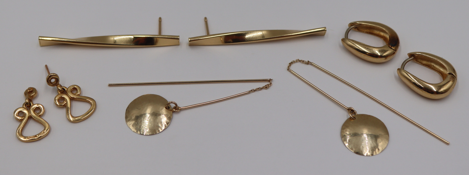 JEWELRY. (4) PAIR OF CONTEMPORARY