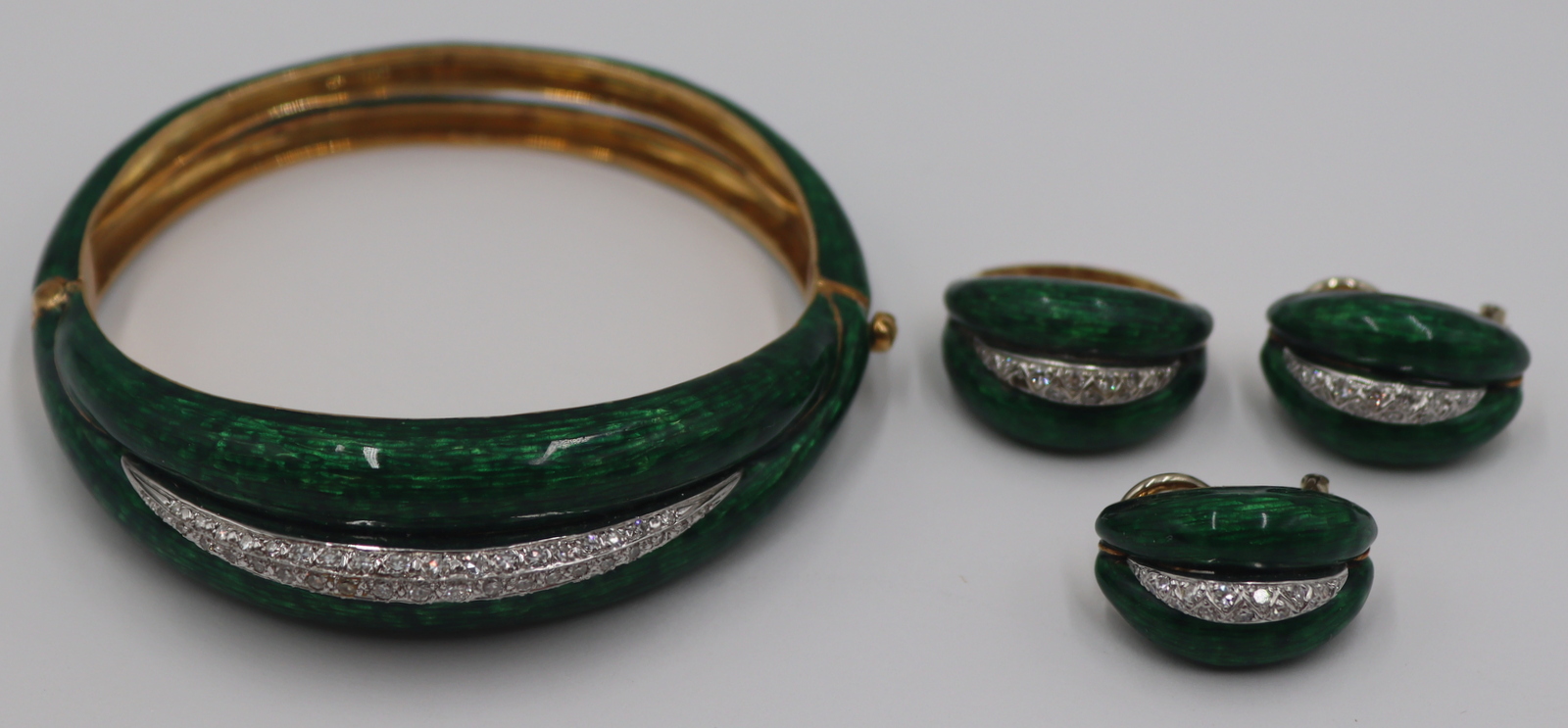 JEWELRY. 4 PC. ITALIAN 18KT GOLD,