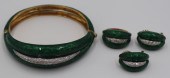 JEWELRY. 4 PC. ITALIAN 18KT GO
