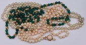 JEWELRY. (4) VINTAGE GOLD AND