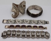 JEWELRY. (5) MEXICAN STERLING
