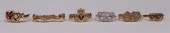 JEWELRY. (6) ASSORTED GOLD HEA