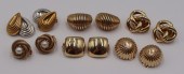 JEWELRY. (6) PAIR OF 14KT GOLD