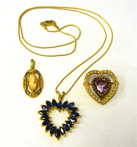 JEWELRY: Amethyst and Seed Pearl