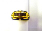 JEWELRY: Amethyst Enamel Ring