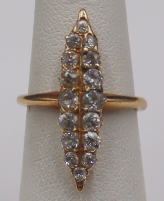 JEWELRY. ANTIQUE 14 GOLD AND