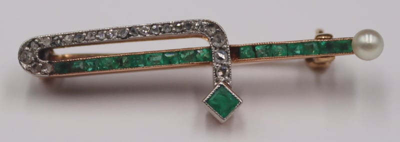 JEWELRY. ANTIQUE 14KT GOLD,