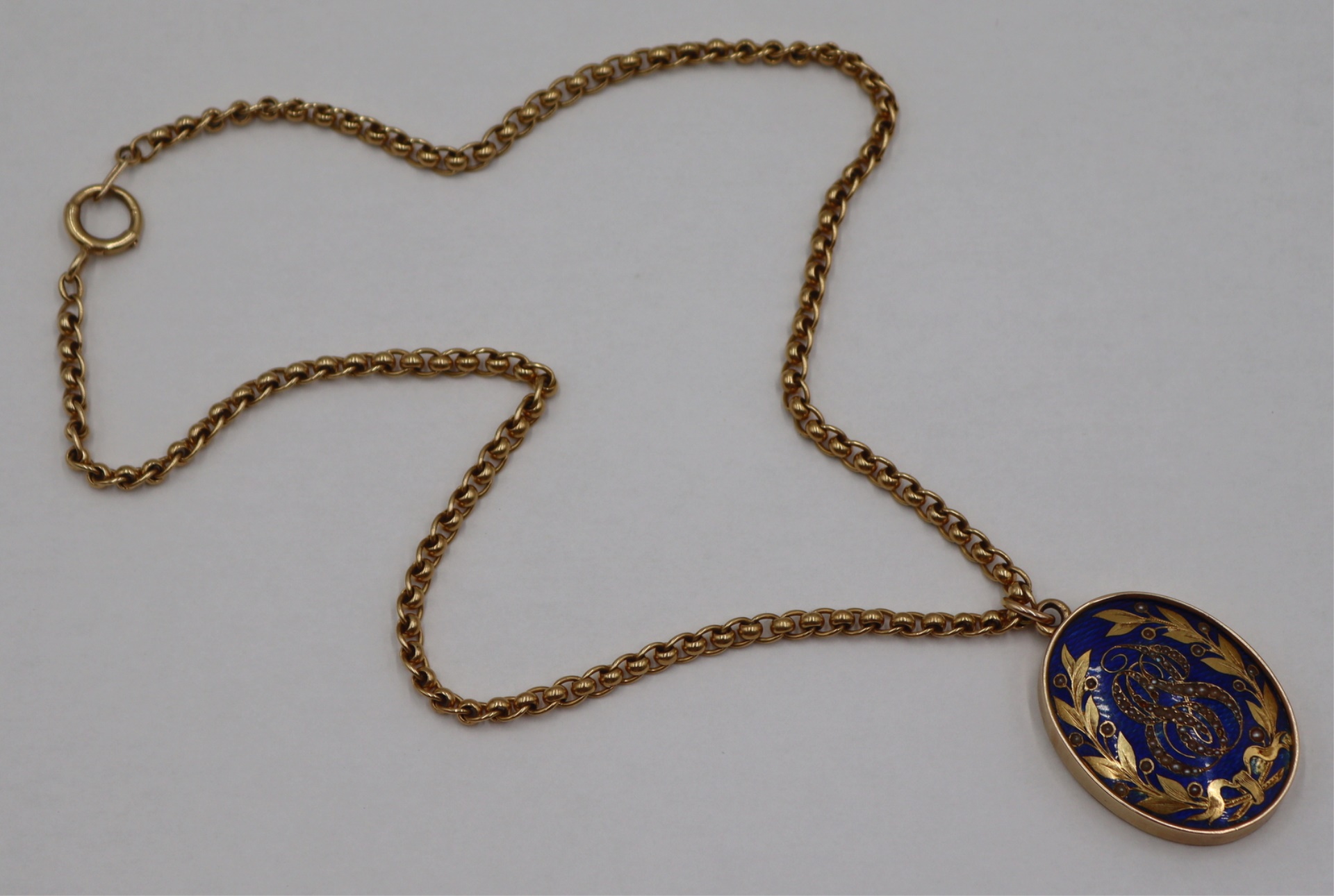 JEWELRY. ANTIQUE 14KT GOLD, SEED
