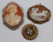 JEWELRY. ANTIQUE 15CT AND 14KT