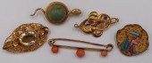 JEWELRY. ANTIQUE GOLD JEWELRY