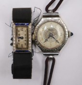 JEWELRY. ANTIQUE PLATINUM AND