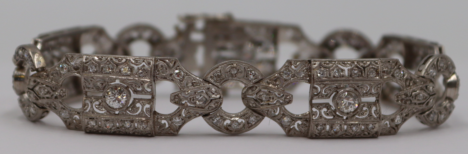JEWELRY. ANTIQUE PLATINUM AND