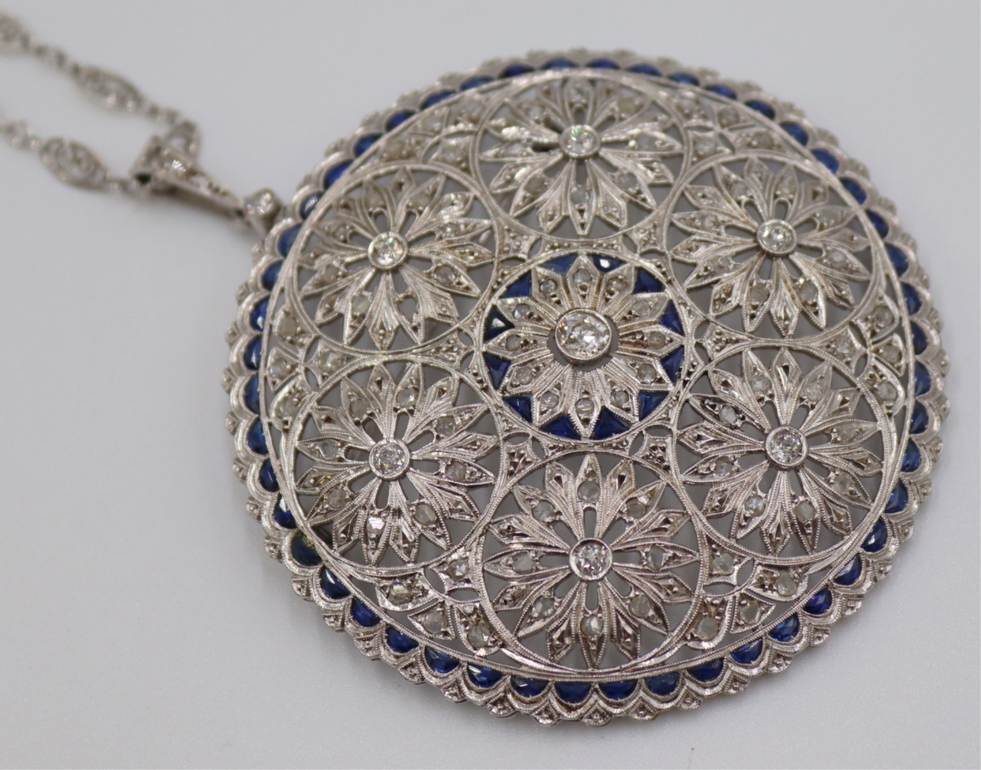 JEWELRY. ANTIQUE PLATINUM DIAMOND
