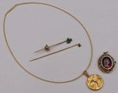 JEWELRY. ANTIQUE/VINTAGE 14KT