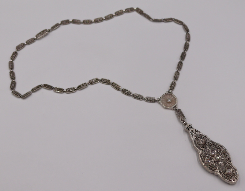 JEWELRY. ART DECO 14KT AND