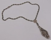 JEWELRY. ART DECO 14KT AND DIA