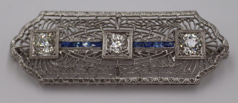 JEWELRY. ART DECO 14KT GOLD,