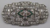 JEWELRY. ART DECO DIAMOND AND