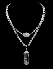 JEWELRY: ART DECO DIAMOND TASS