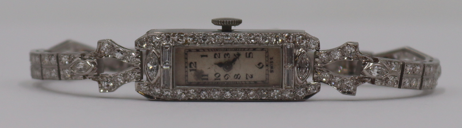 JEWELRY. ART DECO PLATINUM &