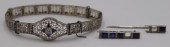 JEWELRY. ART DECO PLATINUM AND