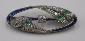 JEWELRY. ART DECO PLATINUM DIA