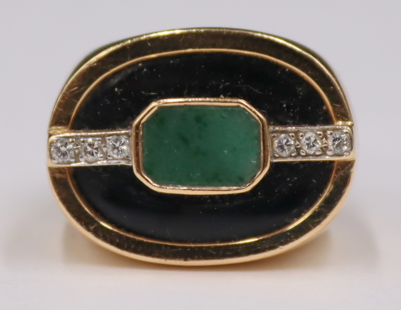 JEWELRY. ART DECO STYLE 14KT