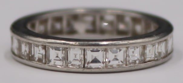 JEWELRY. ASSCHER CUT DIAMOND AND