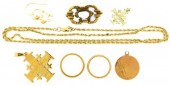 JEWELRY: ASSORTED 14K AND 18K