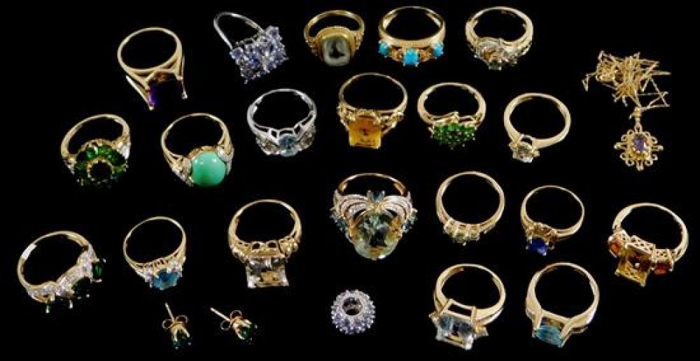 JEWELRY: ASSORTED 14K JEWELRY: