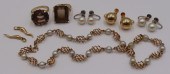 JEWELRY. ASSORTED 14KT AND 18K