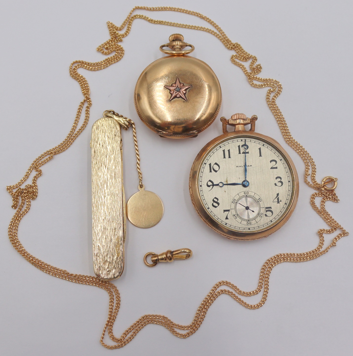 JEWELRY. ASSORTED 14KT GOLD